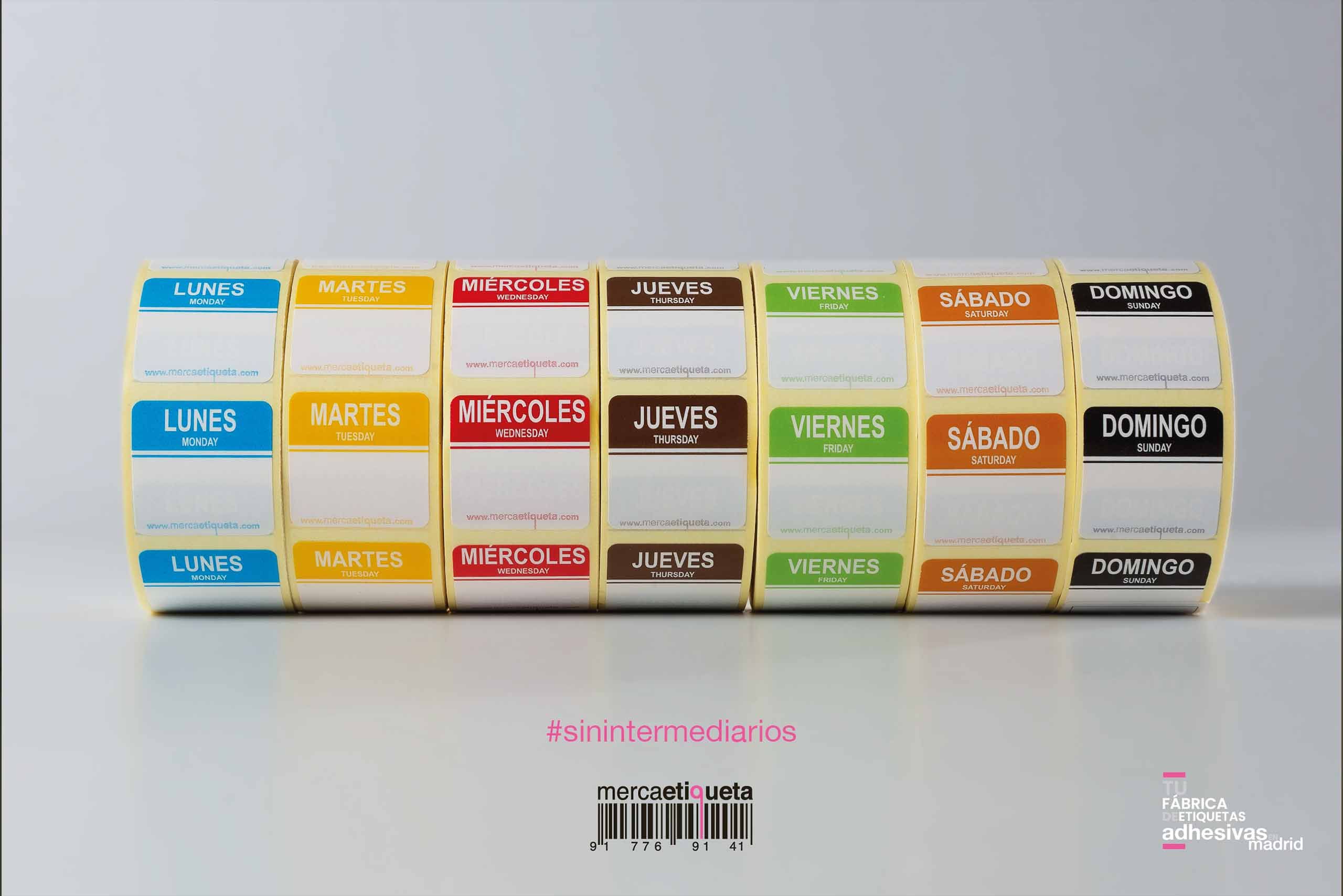 Etiquetas adhesivas Día de la semana_Pack
