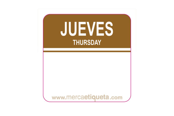 Etiquetas adhesivas Día de la semana_Jueves